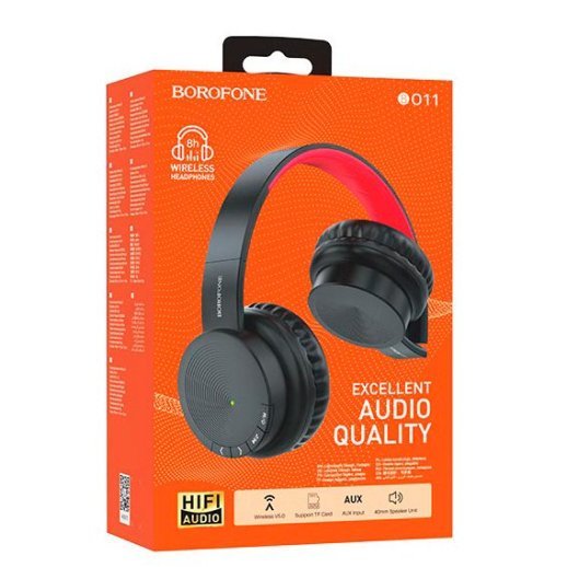 Бездротові повнорозмірні навушники BOROFONE BO11, чорний