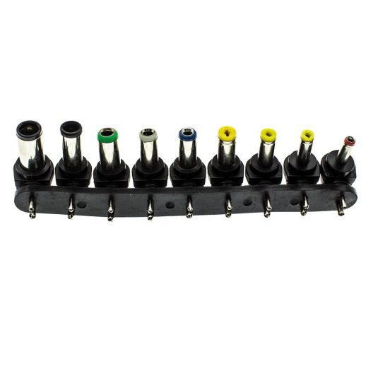 Універсальний зарядний пристрій для ноутбука AC/DC 100W з 10 перехідниками