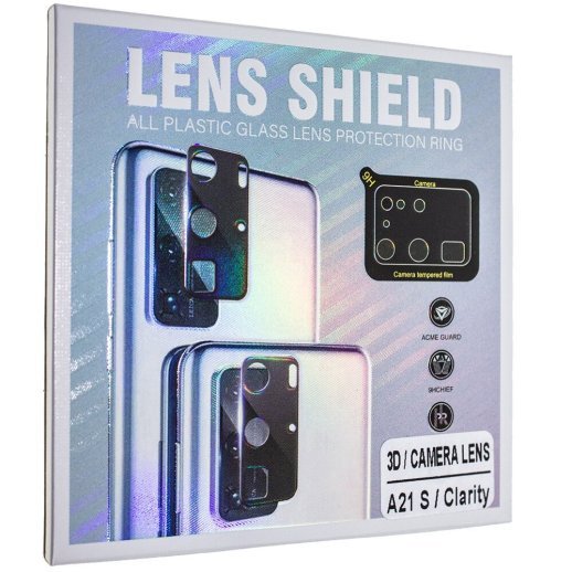 Захисне скло для камери 3D LENS SHIELD SAMSUNG A217 Galaxy A21S (2020) чорний