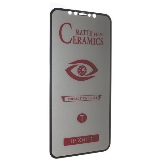 CERAMICS FILM PRIVACY МАТОВЕ APPLE IPHONE XR | 11 ЧОРНИЙ