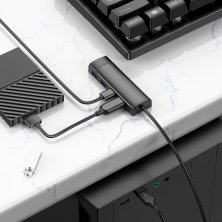 USB HUB HOCO HB41 4в1 Easy safety (4 порти USB 3.0), 20 см