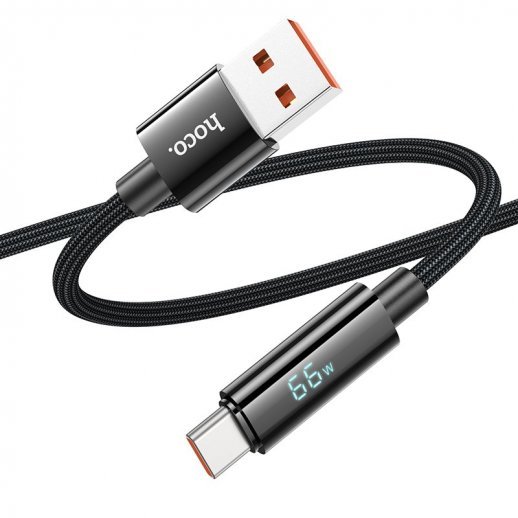 USB кабель HOCO U125 Benefit 5A USB - Type-C, чорний