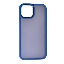 Чохол Matte Metal Buttons для Apple iPhone 13/14 Gray Lavender