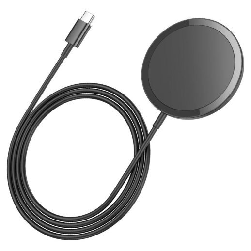 Бездротовий зарядний пристрій HOCO CW52 Magnetic Wireless Fast Charger 15W, чорний