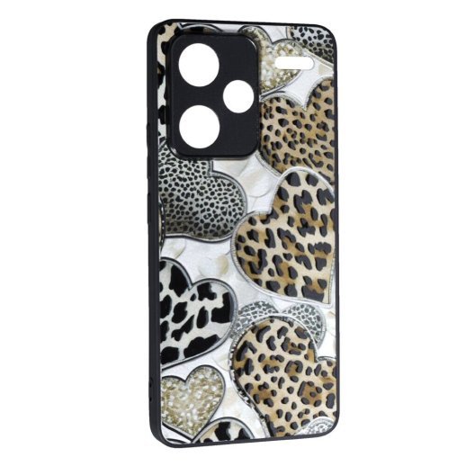Накладка Fashion Mix для Xiaomi Redmi Note 13 Pro Plus (5G) Leopard Hearts