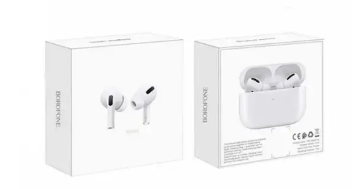 Блютуз Стерео Гарнітура Borofone BW03 Plus Белый