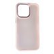 Накладка Matte Metal Buttons для Apple iPhone 13 Pro Pink Sand