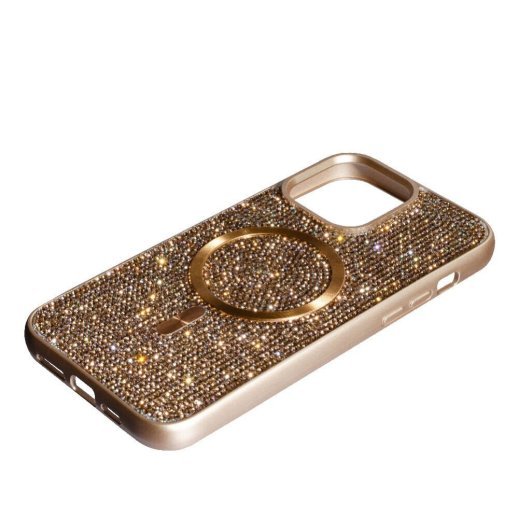 Накладка Diamond Magsafe для Apple iPhone 16 Pro Max Gold