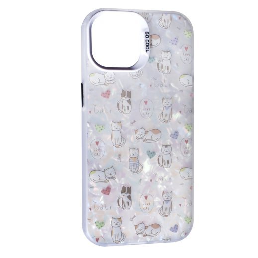 Накладка Soft Milky для Apple iPhone 15 Love cat