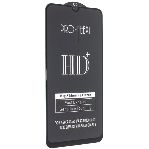 Захисне скло PRO-FLEXI HD+ SAMSUNG A507 Galaxy A50S (2019) ЧОРНИЙ