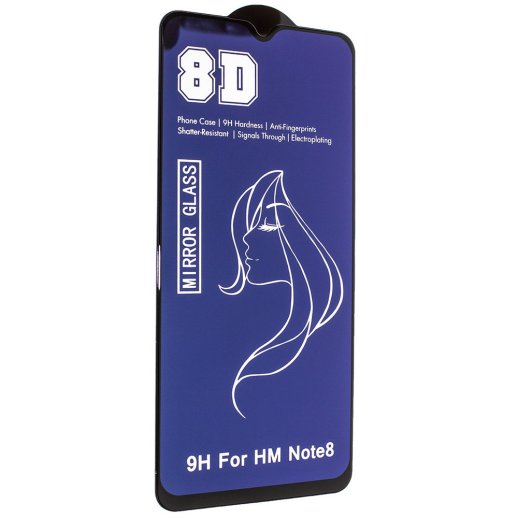 Захисне скло 8D MIRROR XIAOMI Redmi Note 8 2019