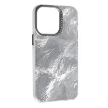 Накладка Marble Style для Apple iPhone 14 Pro Silver