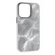 Накладка Marble Style для Apple iPhone 14 Pro Silver