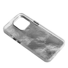 Накладка Marble Style для Apple iPhone 14 Pro Silver
