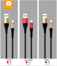 Кабель USB WUW X140 USB - Type-C 2,4A (2 кабелі в упаковці) (70)