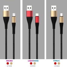 Кабель USB WUW X140 USB - Type-C 2,4A (2 кабелі в упаковці) (70)