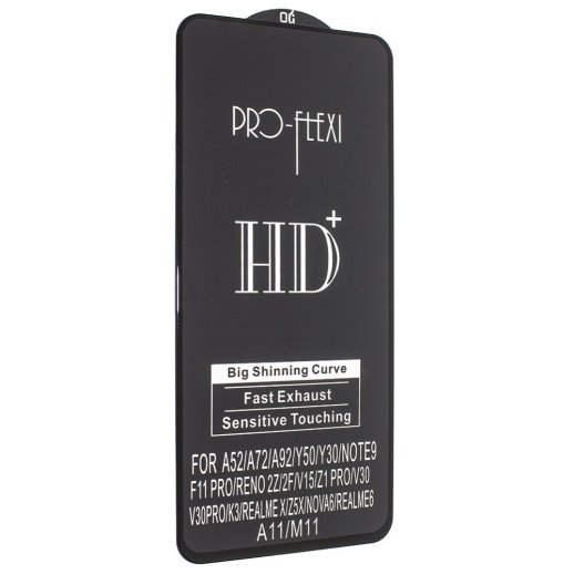 Захисне скло PRO-FLEXI HD+ XIAOMI Redmi Note 9 2020 ЧОРНИЙ