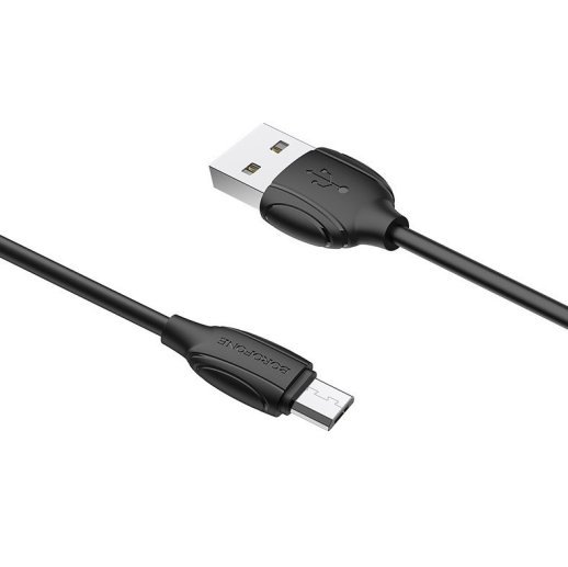 USB кабель BOROFONE BX19 Benefit charging data USB - micro USB, чорний