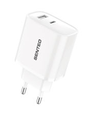 Сетевое Зарядное Устройство Senteo T-06 1USB-C+1USB-A PD45W/QC3.0 18W