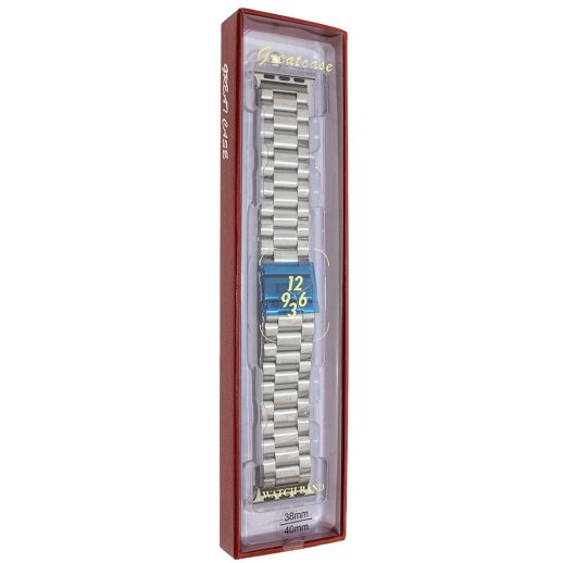 Ремінець металевий для годинника APPLE WATCH 38MM / 40MM / 41MM 3-Bead Metal №21