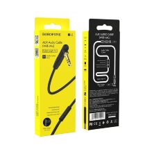 Кабель BOROFONE BL5 AUX jack 3.5 мм - jack 3.5 мм 1МЕТР ЧОРНИЙ
