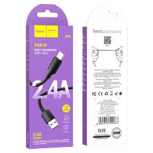 USB кабель HOCO X96 USB - Lightning 1M ЧОРНИЙ
