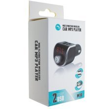 FM Модулятор M1 Bluetooth / гучномовець ЧОРНО-РОЖОВИЙ
