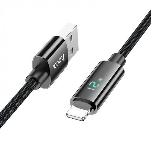 USB кабель HOCO U125 Benefit USB - Lightning, чорний