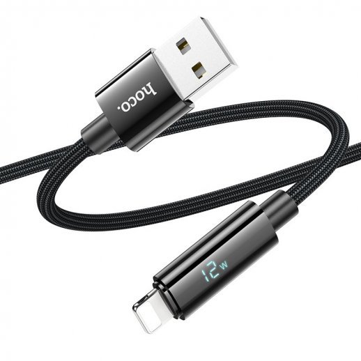 USB кабель HOCO U125 Benefit USB - Lightning, чорний