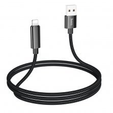 USB кабель HOCO U125 Benefit USB - Lightning, чорний