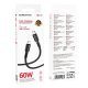 USB-C кабель BOROFONE BX116 Type-C - Type-C Certain 60W, 3A, 1 метр, чорний