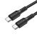 USB-C кабель BOROFONE BX116 Type-C - Type-C Certain 60W, 3A, 1 метр, чорний