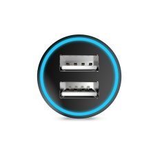 Автомобільний зарядний пристрій HOCO UC204 2 USB 2.4A