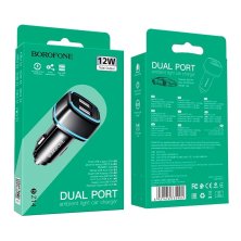 Автомобільний зарядний пристрій BOROFONE BZ14 Max dual USB 2.4A