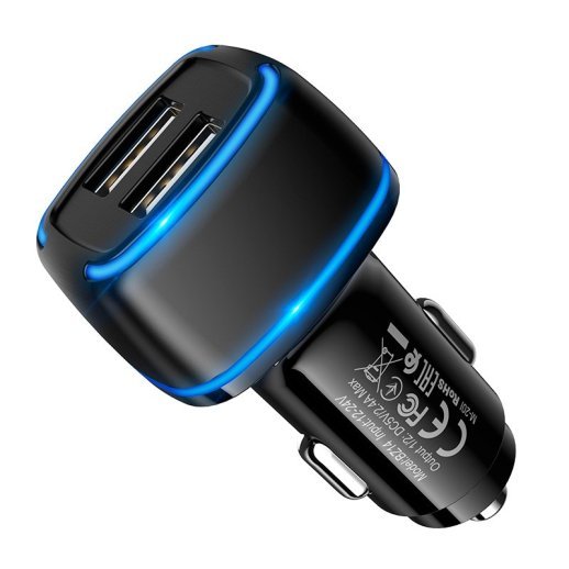 Автомобільний зарядний пристрій BOROFONE BZ14 Max dual USB 2.4A
