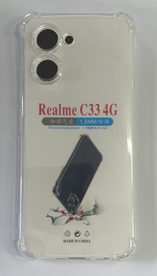 Case Clear ShockProof for Realme C33 Прозорий