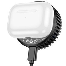 Бездротовий зарядний пристрій HOCO CW57 Air-Cooled 2в1 15W Magnetic Wireless Charger з активним охолодженням, чорний