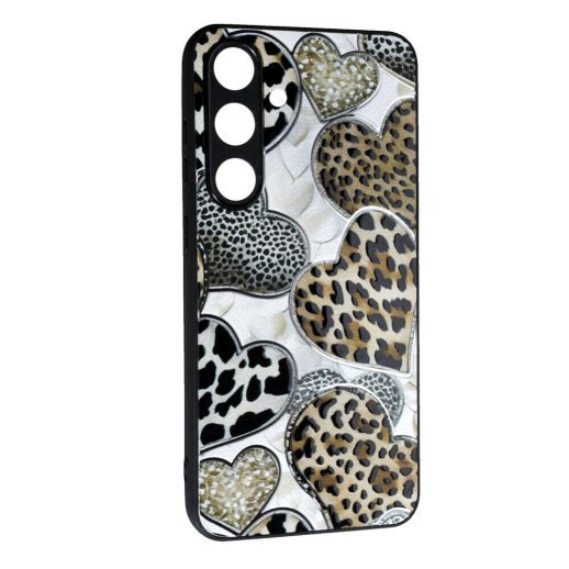 Накладка Fashion Mix для Samsung S25 Plus Leopard Hearts