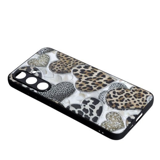 Накладка Fashion Mix для Samsung S25 Plus Leopard Hearts