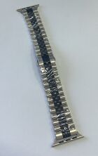 Ремінець для Apple Watch Deep Steel 42/45/49mm Silver/Black