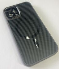 Case Carbone Shield Magsafe for Apple Iphone 12 Pro Grey