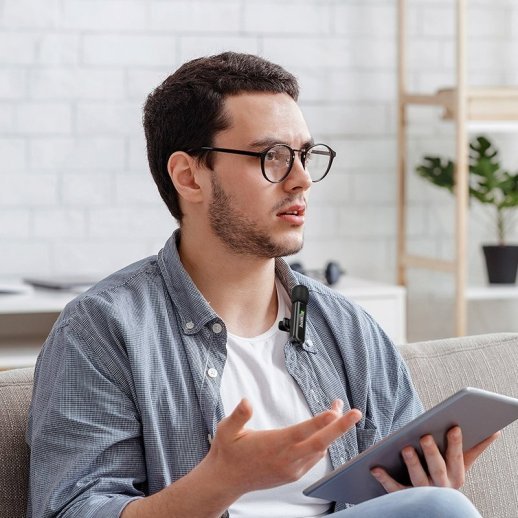 Бездротовий петличний мікрофон HOCO L20 Fair Lightning