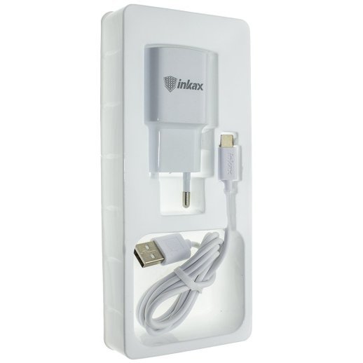 Зарядний пристрій INKAX CD-27 2.1A + USB кабель TYPE-C