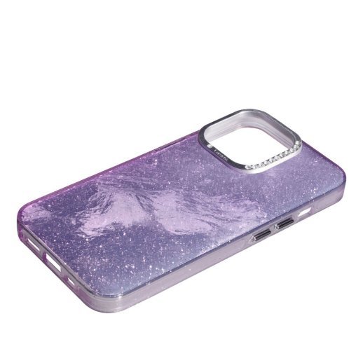 Накладка Marble Style для Apple iPhone 14 Pro Violet