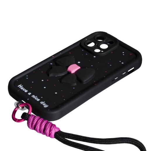 Накладка Lucky Bow Case для Apple iPhone 15 Pro Black