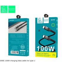 Кабель USB-C Denmen D59C Type-C - Type-C (100W)