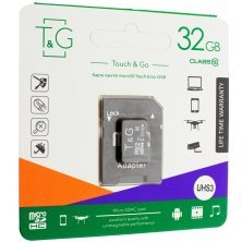 Карта пам'яті micro SDXC 32GB (UHS-3) class 10 T&G (з адаптером)