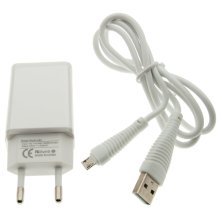 Мережевий зарядний пристрій WUW T18 1000 mA + USB-Micro