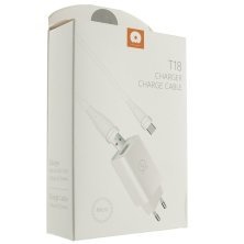 Мережевий зарядний пристрій WUW T18 1000 mA + USB-Micro