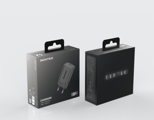Сетевое Зарядное Устройство Senteo S-01 fast Charging 1USB 18W/QC3.0